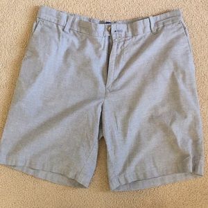 Izod flat front light blue shorts